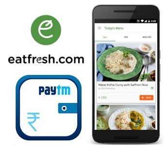 India Desire : Eatfresh Paytm Offer : Flat Rs 75 Cashback On Food Order From Eatfresh Pay Via Paytm Wallet